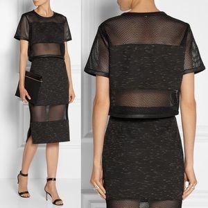 Jonathan Simkhai crop top pencil skirt 2-piece set